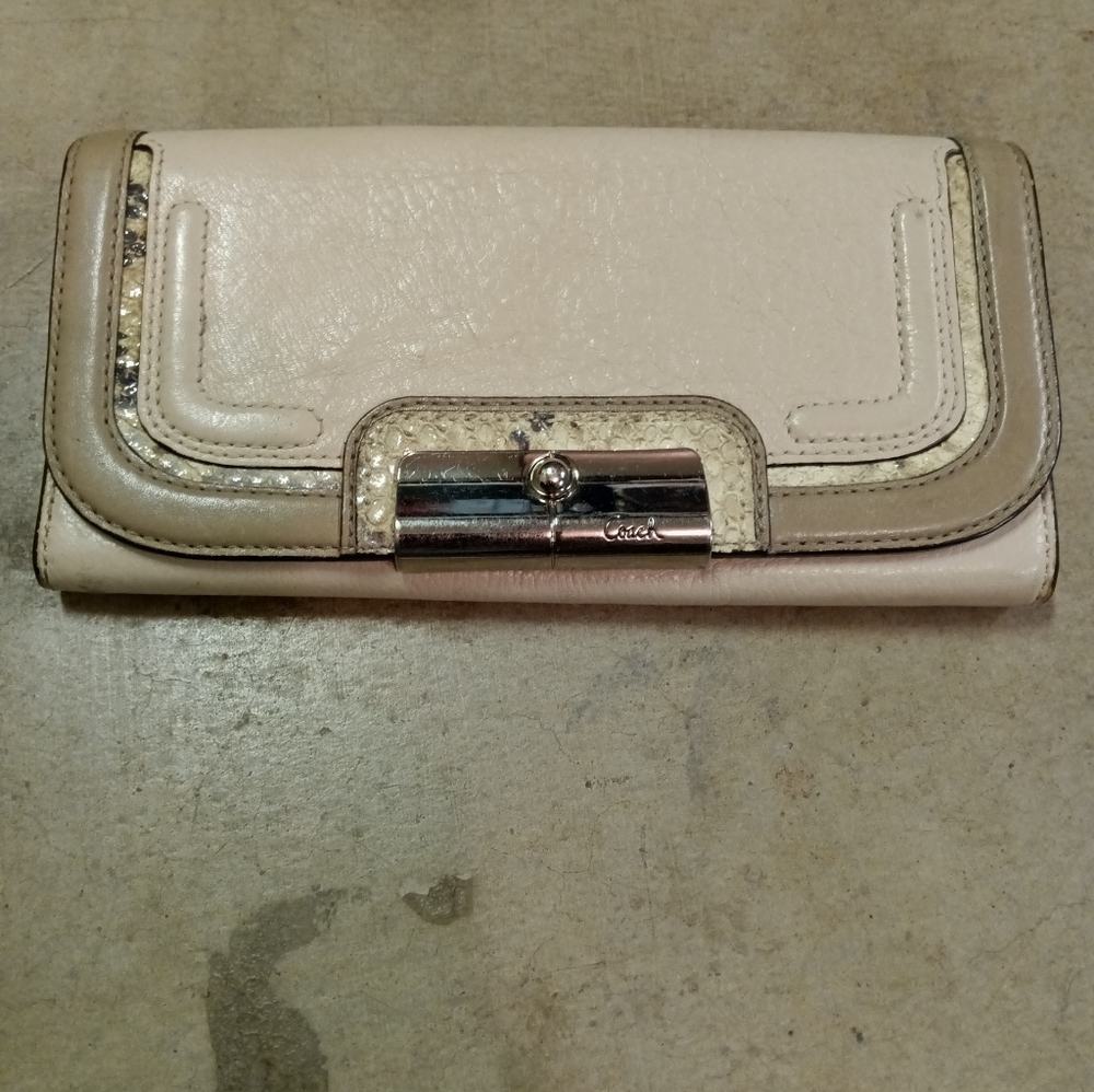 Coach leather wallet